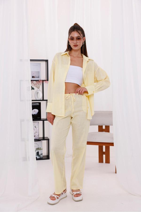 La Pante Alt Üst Gömlek Pantolon Takım - Image 1