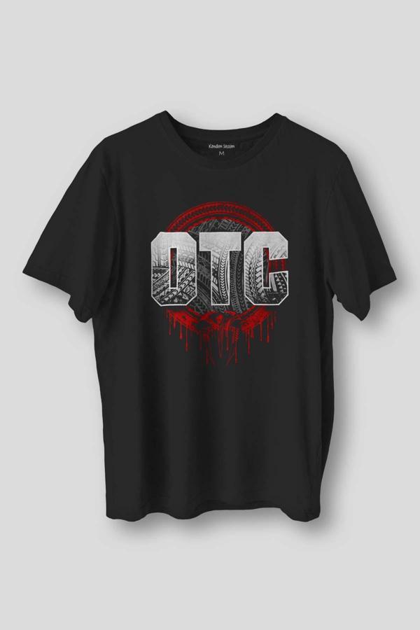 Siyah Erkek Tişört OTC Roman Reigns Wwe Dövüş Gym Fight Spor Baskılı Unisex T-shirt - Image 1