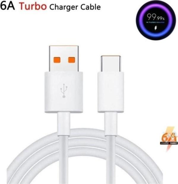 Sesatech Xiaomi Uyumlu Şarj Kablosu 6a Type C Turbo Charge 66w Mi 10 / Mi 11 - Image 1