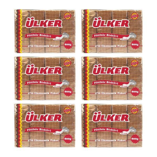 Ülker Pötibör Bisküvi 800 Gr x 6 Adet - Image 1
