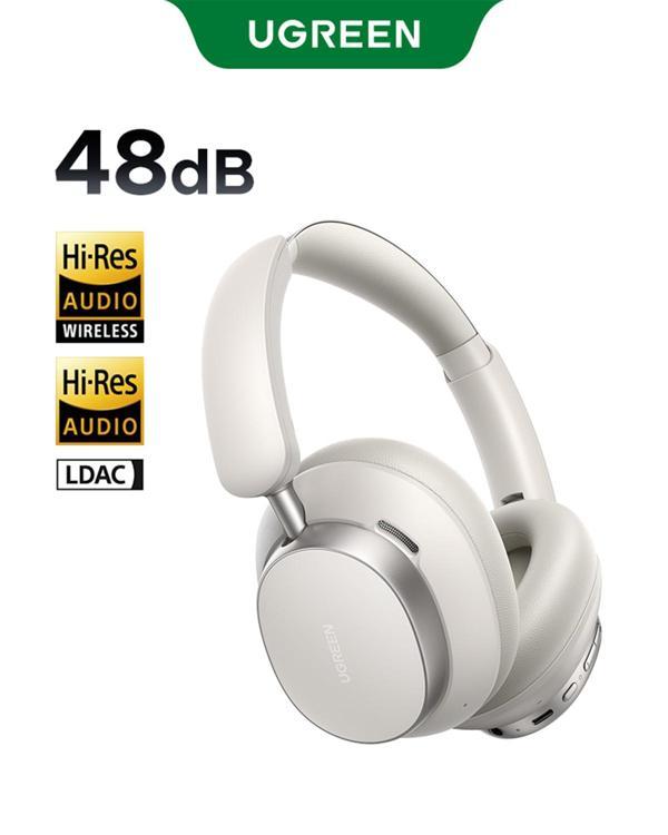UGREEN HiTune Max6 Studio Pro Hibrit Aktif Gürültü Engelleyici Kablosuz Kulak Üstü Kulaklık, 100 Saat Çalma Süresi, Beya - Image 1