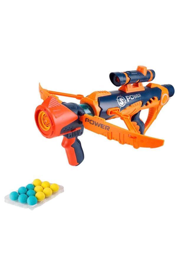 Dürbünlü 12 Mermili Sünger Top Atan Silah – Hedefleme Dürbünü & Manuel Mekanizma - Image 1