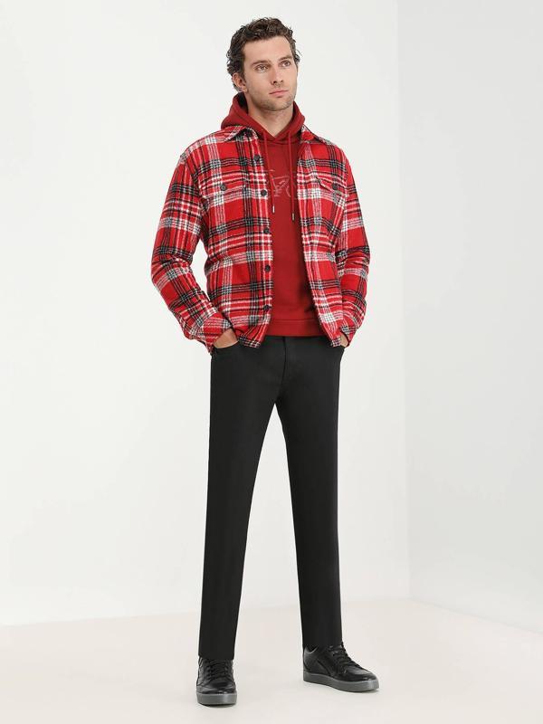 Siyah Düz Dokuma Fitted Fit Casual Pamuk Karışımlı Pantolon - Image 1