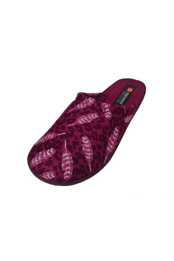 Gezer 15866-24 Tüy Desenli Kadın Ev Terlik - Image 1