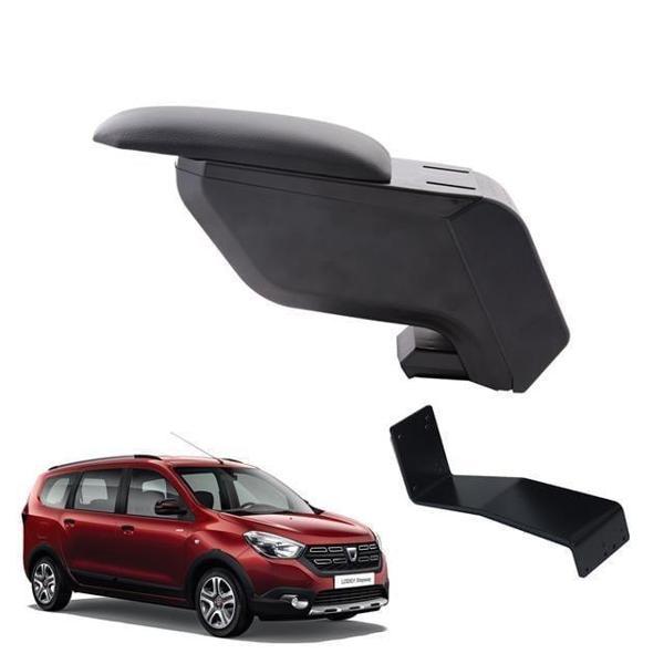 Dacia Lodgy Stepway 2012 Delmesiz Çelik Ayaklı Siyah Kolçak Kol Dayama - Image 1