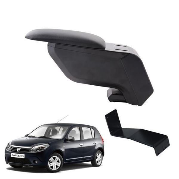 Dacia Sandero 2012 Delmesiz Çelik Ayaklı Siyah Kolçak Kol Dayama - Image 1