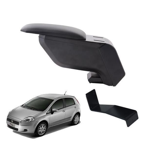 Fiat Grande Punto 2007 Delmesiz Çelik Ayaklı Siyah Kolçak Kol Dayama - Image 1