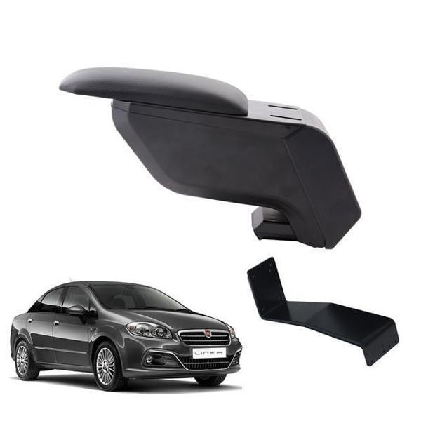 Fiat Linea 2007 Delmesiz Çelik Ayaklı Siyah Kolçak Kol Dayama - Image 1