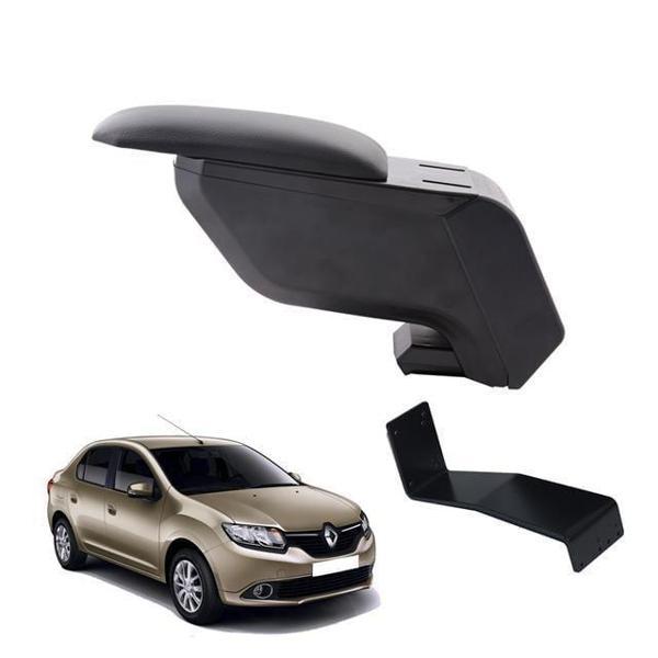 Renault Symbol 2021 Delmesiz Çelik Ayaklı Siyah Kolçak Kol Dayama - Image 1