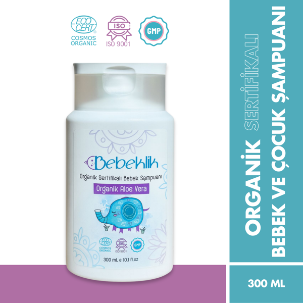 Organik Sertifikalı Aloe Vera Bebek ve Çocuk Şampuanı 300 ml - Image 1
