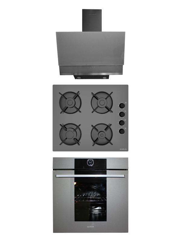 ALVEUS MEGA GRİ 3'LÜ ANKASTRE SET(3000-GLS640-MFA630) - Image 1