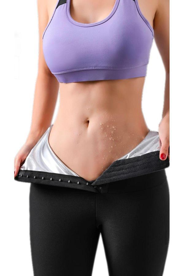 Sweet Korse Terlemeye Yardımcı Yağ Yakan Vücut Şekillendirici Beli Agraflı Korse Tayt - Image 1