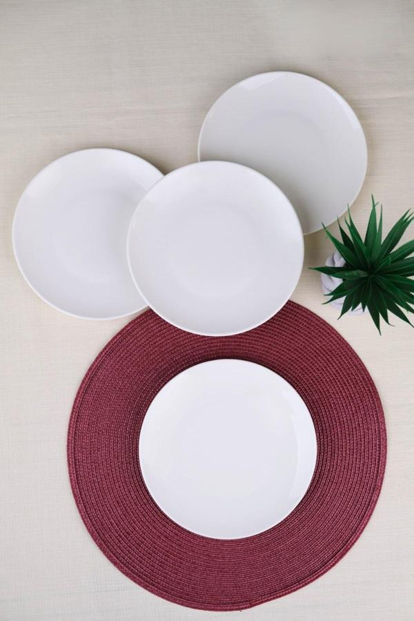 Tabak Evi Porselen Chic Pasta Tabağı 20,50cm 4 LÜ - Image 1