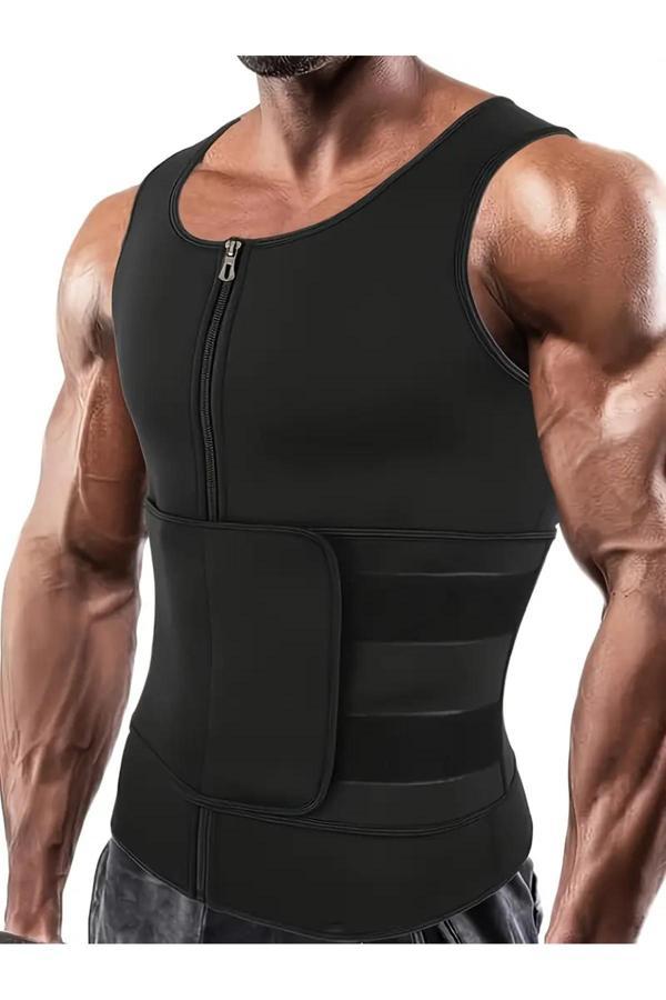 Sweet Korse Vücut Şekillendirici Erkek Toparlayıcı İnceltici Termal Neopren Kumaş Ayarlanır Kemerli Spor Yeleği - Image 1