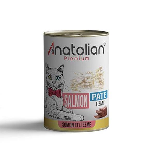 Anatolian Premium Somonlu Ezme Yetişkin Kedi Konservesi 12 Adet 400 Gr - Image 1