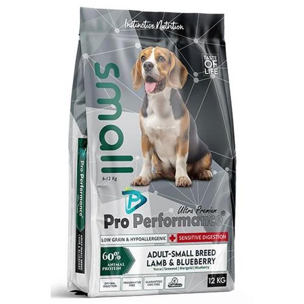 Pro Performance Kuzulu ve Yaban Mersinli Küçük Irk Yetişkin Köpek Maması 12 Kg - Image 1