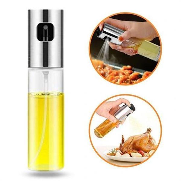 100ml Kapasiteli Şeffaf Spreyli Yağdanlık Sosluk Yağ Püskürtücü Yağ Şişesi - Image 1