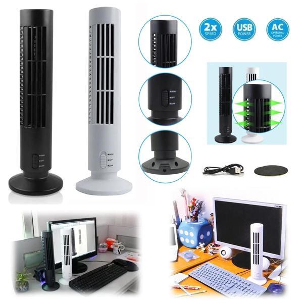 Kule Tipi Usb Elektrik Fan Yapraksız Klima Fanı - Image 1
