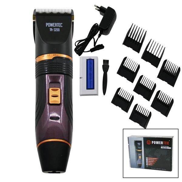 Saç Sakal Kesme Traş Makine Çift Batarya - Tarak Ayarı - Fiş Şarjlı - 2 Kademe Hız Tr-3200 - Image 1