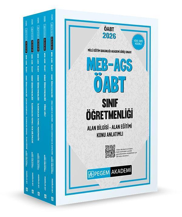 2026 MEB AGS ÖABT Sınıf Öğretmenliği Alan Bilgisi - Alan Eğitimi Konu Anlatımlı Set (5 Kitap) - Pegem Akademi Yayıncılık - Image 1
