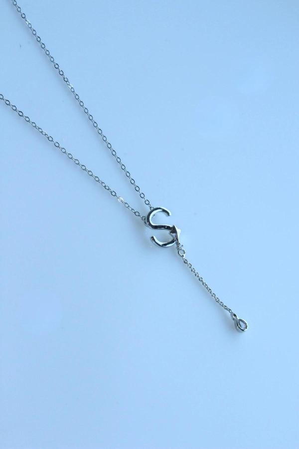 Uzak Şehir S Harfli Çelik Alya Kolye Kararmaz Renk Atmaz - Image 1