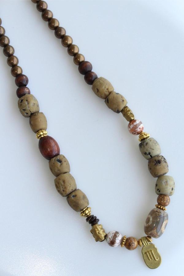 Yeni Sezon Etnik Otantik El Yapımı Taş Bohem Kadın Tasarım Kolye - Image 1