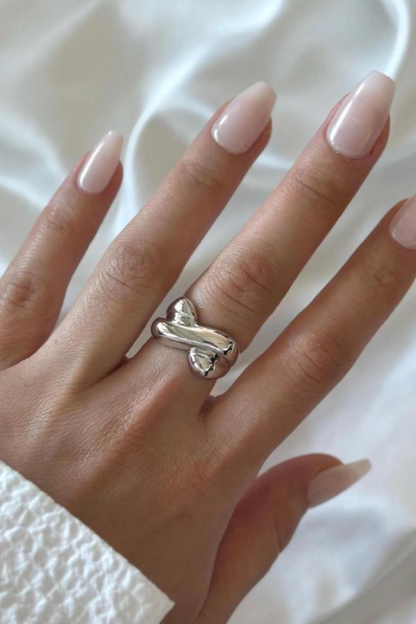 Premium Seri X Tasarım Cilalı Ayarlanabilir Kadın Yüzük - Image 1