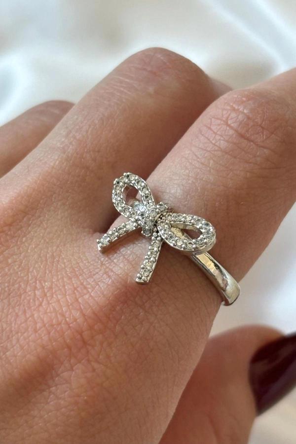 Özel Üretim Fiyonk Model Tasarım Ayarlanabilir Kadın Yüzük - Image 1