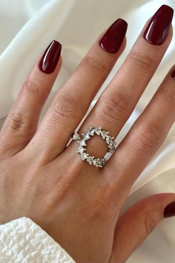 Premium Seri İvy Flower Ayarlanabilir Kadın Yüzük - Image 1