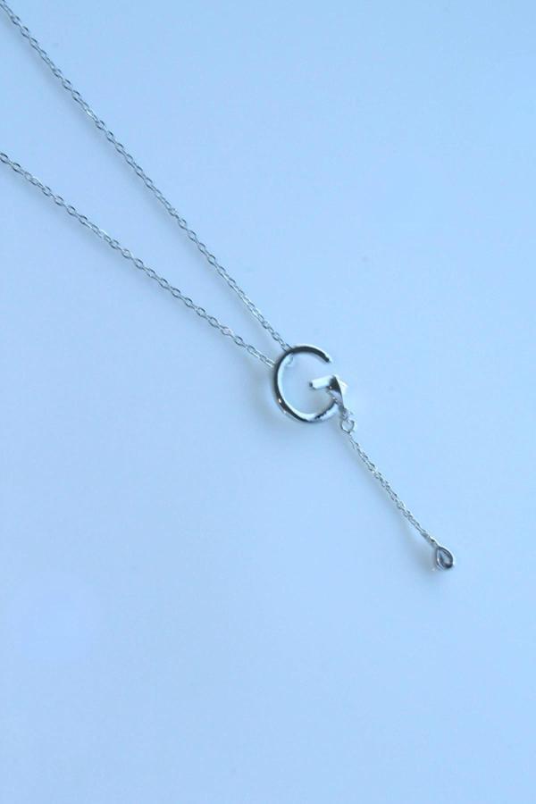 Uzak Şehir G Harfli Çelik Alya Kolye Kararmaz Renk Atmaz - Image 1