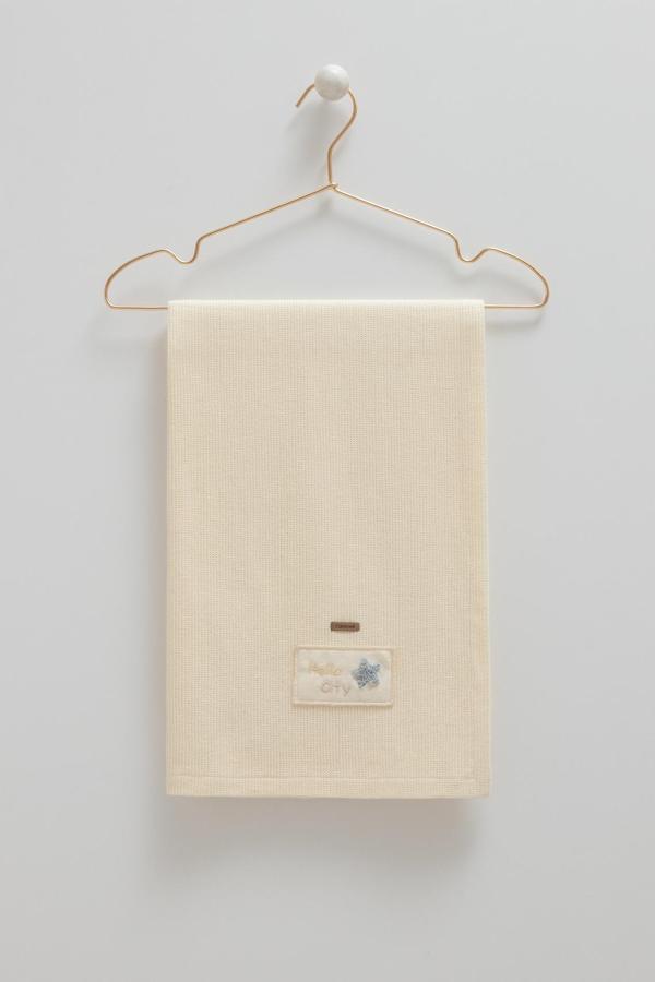 SOFT STYLE BOY TRİKO BATTANİYE - 90X90 - CARAMELL  - BTE2059 - Ekru - 0 - 12 Ay - BTE2059-Ekru-0 - 12 Ay Ekru - Image 1