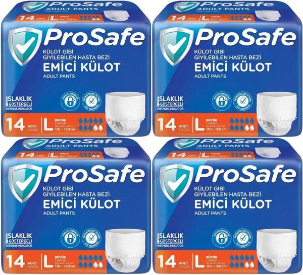 Prosafe Emici Külot Hasta Bezi L - Büyük - Large 56 Adet (4PK*14) - Image 1