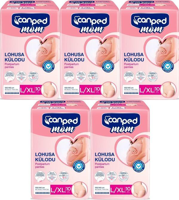 Canped Mom Lohusa Külodu - Külot Bez L - Large - Büyük / XL - Extra Large - 50 Adet (5PK*10) - Image 1
