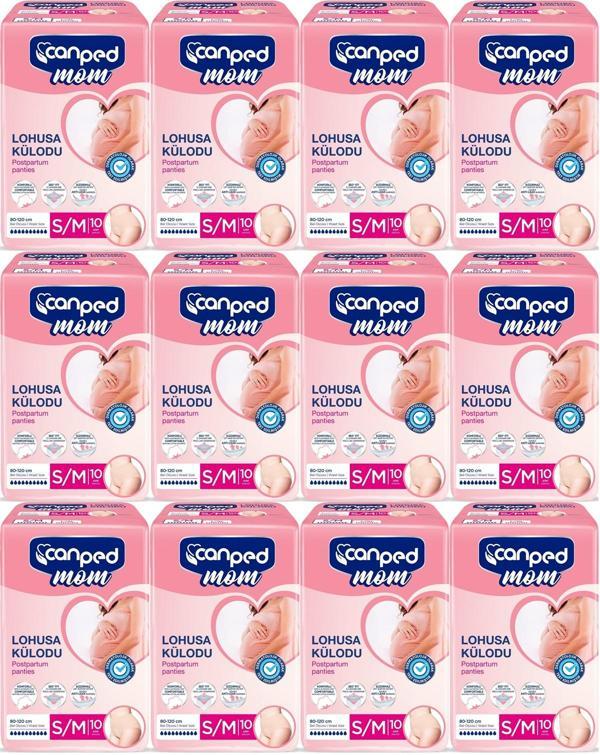 Canped Mom Lohusa Külodu - Külot Bez S - Small - Küçük / M - Medium - Orta 120 Adet (12PK*10) - Image 1