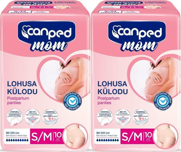 Canped Mom Lohusa Külodu - Külot Bez S - Small - Küçük / M - Medium - Orta 20 Adet (2PK*10) - Image 1