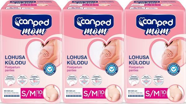 Canped Mom Lohusa Külodu - Külot Bez S - Small - Küçük / M - Medium - Orta 30 Adet (3PK*10) - Image 1
