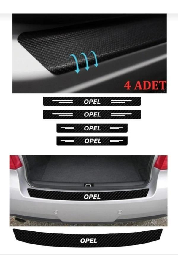 Kıvırcık Yoga Opel Vectra Karbon Kapı Eşiği Oto Sticker 4 Adet - Image 1