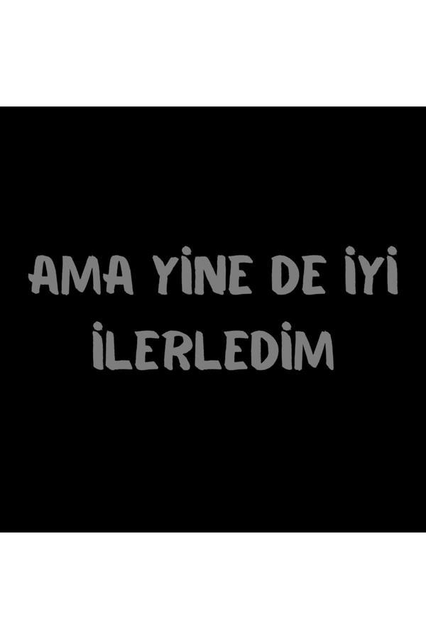 Kıvırcık Yoga Ama Yine De İyi İlerledim Sticker (Oto-Motor-Laptop-Duvar-Dekor) 10X5 Cm - Image 1