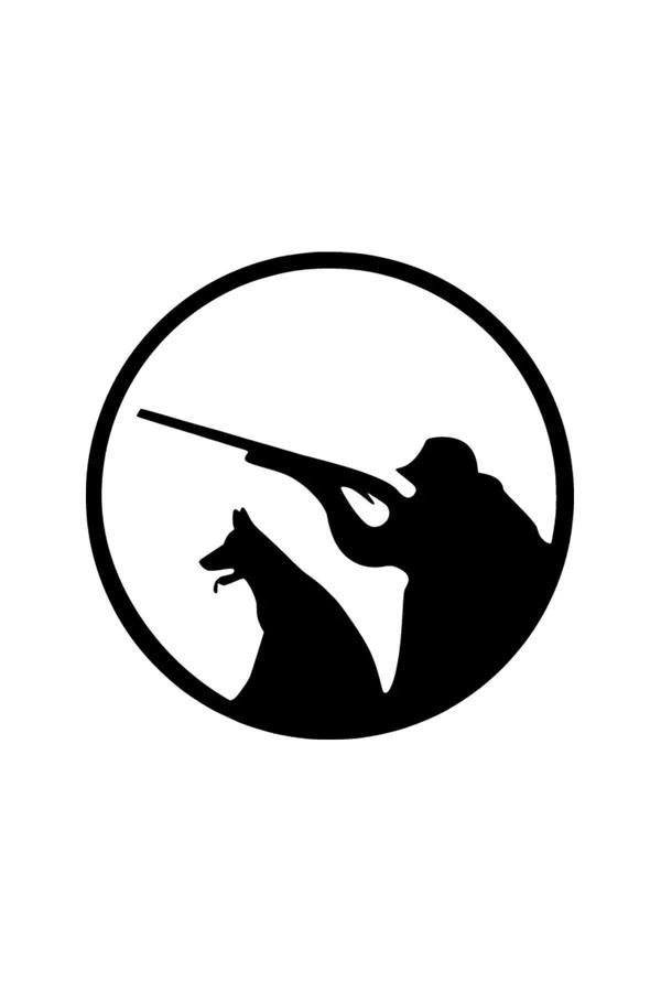 Kıvırcık Yoga Nişan Almış Avcı Ve Köpeği Sticker Oto Motor Laptop Duvar Folyo Sticker 30X30 Cm - Image 1