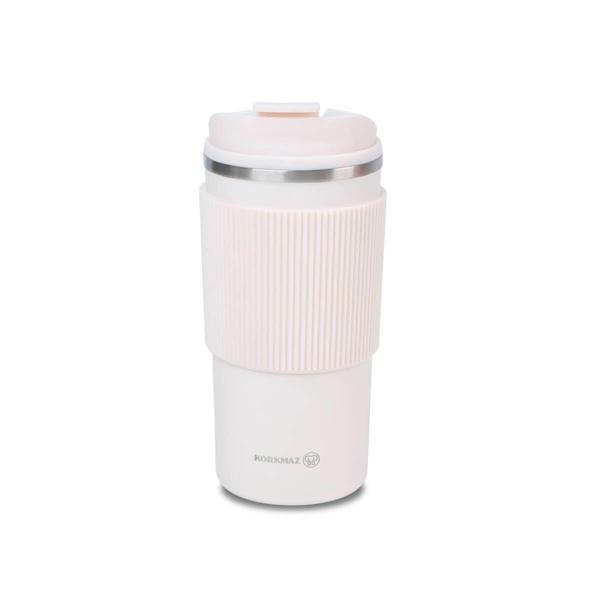 Korkmaz Freedom Plus Beyaz Kahve Bardağı A5539-3 - Image 1