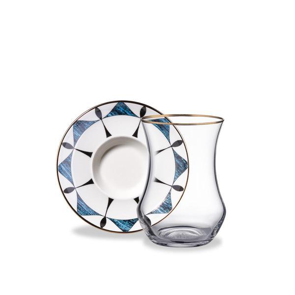 Korkmaz Lorena Collection 12 Parça Çay Bardak Seti A8737-6 - Image 1