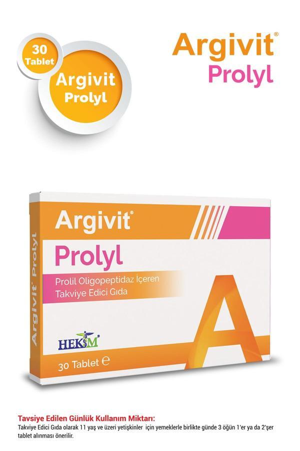 Argivit Prolyl Oligopeptidaz İçeren Takviye Edici Gıda 30 Tablet - Image 1