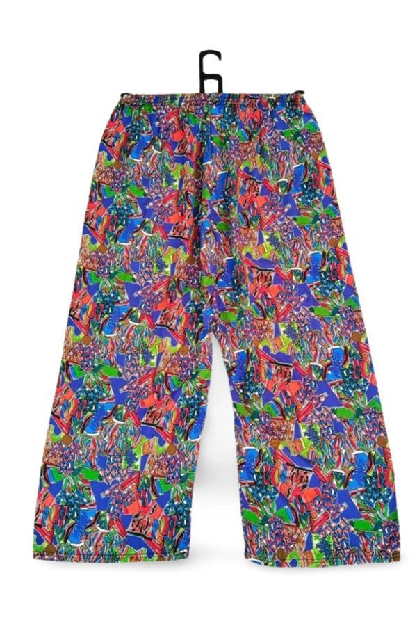 İthal Viskon Geniş Paça Şık Etnik Otantik Desenli Pantolon - Royaleks - Desen3 - Image 1