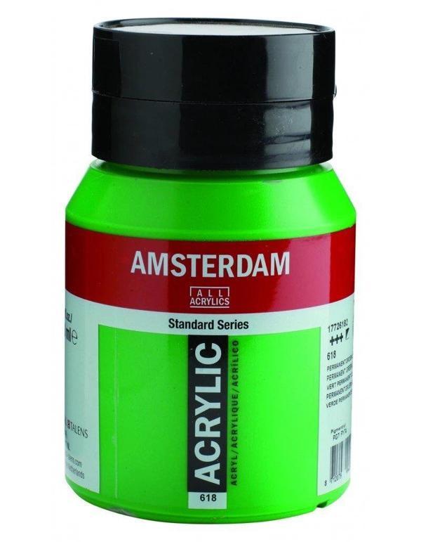 Supertrend Amsterdam Akrilik Boya 500 ml. 618 Permanent Green Light - Image 1