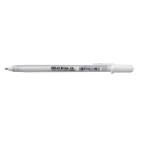 Supertrend Gelly Roll Beyaz Jel Mürekkepli Kalem 0.8 mm. - Image 1