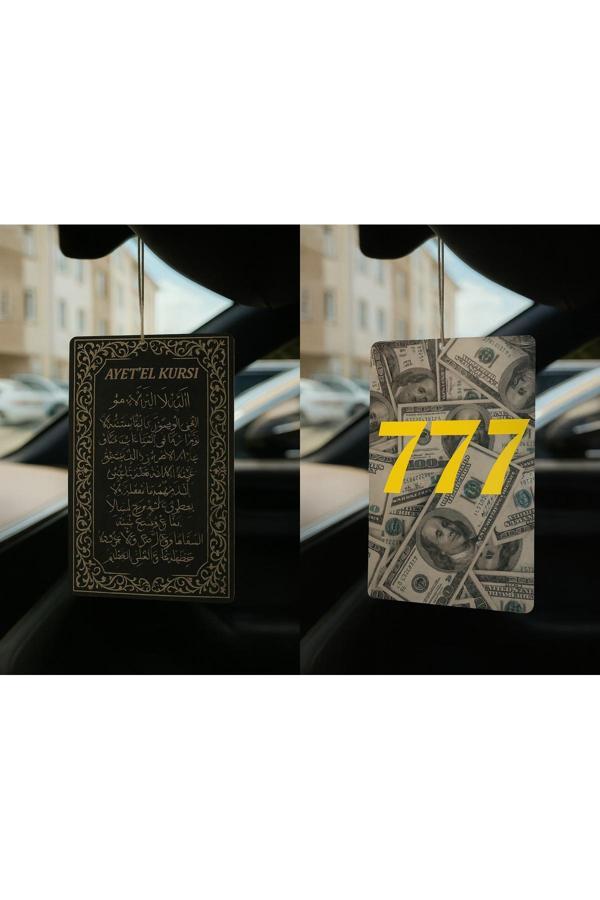 B34R Ayetel Kürsi Ve Dolar Manifest 777 - İkili Oto Kokusu - Dekoratif Araç Kokusu Ve Aksesuarı - Image 1
