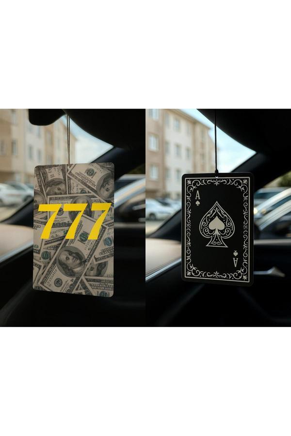 B34R Dolar Manifest 777 Ve Maça As - İkili Oto Kokusu - Dekoratif Araç Kokusu Ve Aksesuarı - Image 1