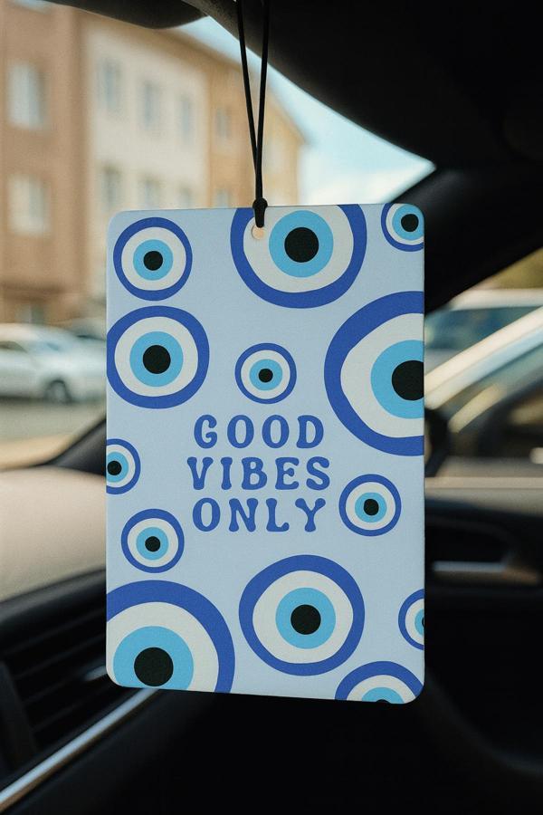 B34R Nazar Boncuğu Good Vibes Only Oto Kokusu - Dekoratif Araç Kokusu Ve Aksesuarı - Image 1