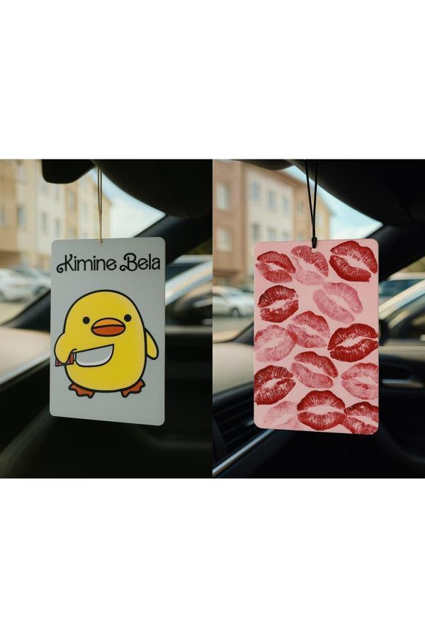 B34R Kimine Bela Kimine Fena Ve Öpücük - İkili Oto Kokusu - Dekoratif Araç Kokusu Ve Aksesuarı - Image 1
