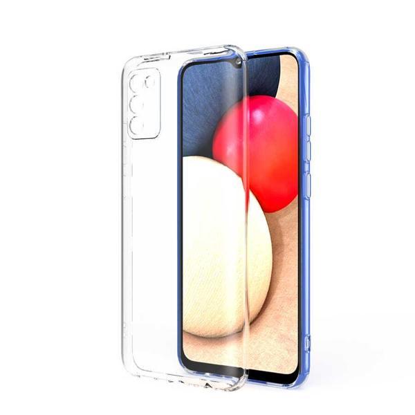 Galaxy A02S Kılıf KHYR Kamera Korumalı Süper Silikon Kapak - Renksiz - Image 1